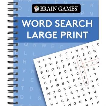 Brain Games - Word Search Large Print (Blue)