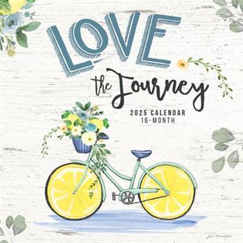 Love the Journey 2025 12 X 24 Inch Monthly Square Wall Calendar Featuring the Artwork of Jo Moulton Plastic-Free Love the Journey 2025 12 X 24 Inch Monthly Square Wall Calendar Featuring the Artwork of Jo Moulton Plastic-Free