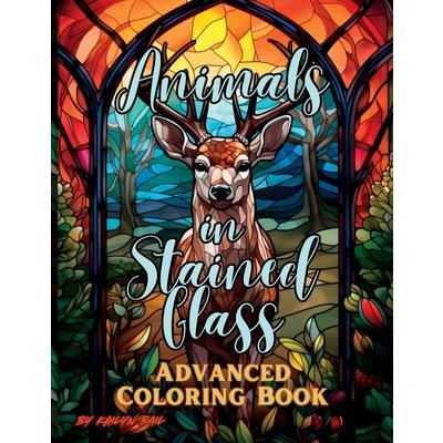 Animals in Stained Glass Advanced Coloring Book