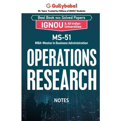 MS-51 Operations Research