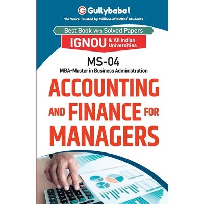 MS-04 Accounting and Finance for Managers