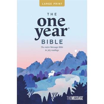 The One Year Bible the Message, Large Print Thinline Edition (Softcover)
