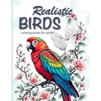 Realistic Birds coloring books for adults