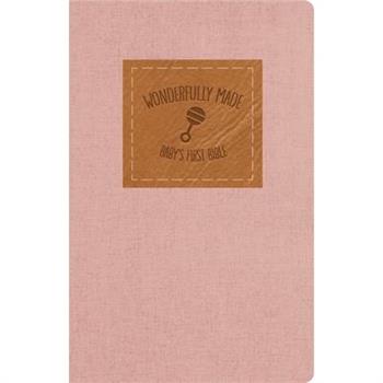 Wonderfully Made: Baby Girl's First Bible, Softcover, Pink