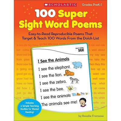 100 Super Sight Word Poems
