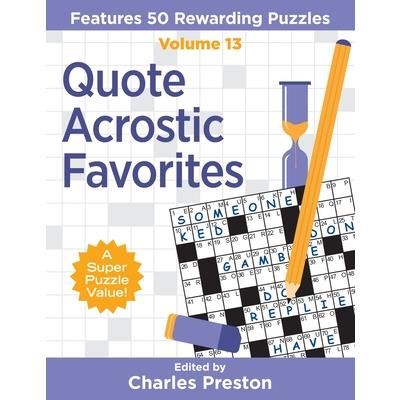 Quote Acrostic Favorites