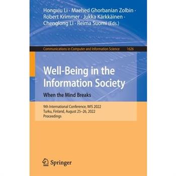 Well-Being in the Information Society Well-Being in the Information Society