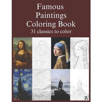 Famous paintings coloring book