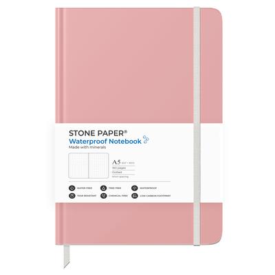 Stone Paper Cherry Blossom Dotted Notebook