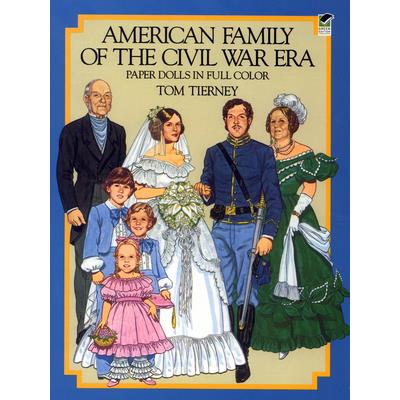 American Family of the Civil War Era Paper Dolls in Full Color