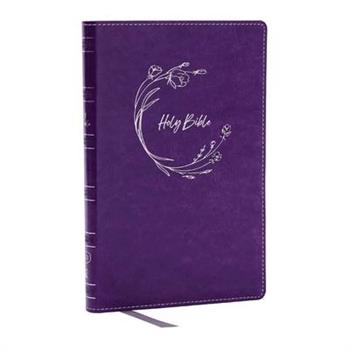 KJV Holy Bible, Ultra Thinline, Purple Leathersoft, Red Letter, Comfort Print