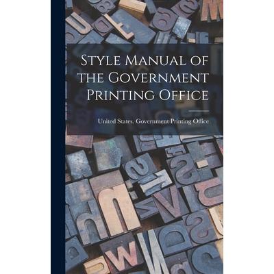 Style Manual of the Government Printing Office