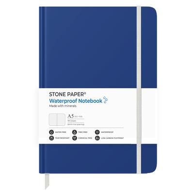 Stone Paper Ocean Blue Lined Notebook