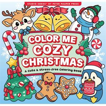 Color Me Cozy Christmas Artist's Coloring Book (31 Single-Sided Designs on Thick Paper)