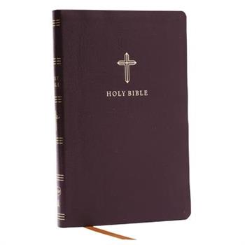 NKJV Holy Bible, Ultra Thinline, Burgundy Bonded Leather, Red Letter, Comfort Print