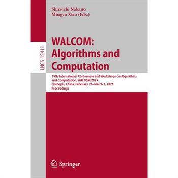 Walcom: Algorithms and Computation