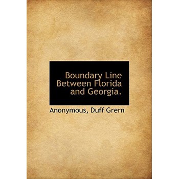 Boundary Line Between Florida and Georgia.