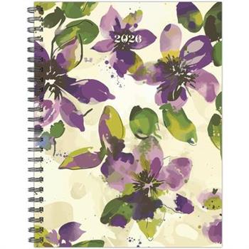 Watercolor Floral 2026 6.5 X 8.5 Weekly Monthly Softcover Planner