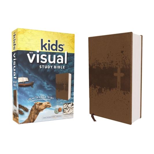 Niv, Kids' Visual Study Bible, Leathersoft, Bronze, Full Color Interior