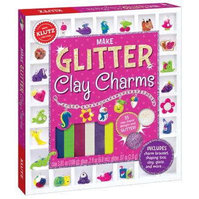 Make Glitter Clay Charms
