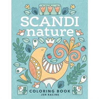 Scandi Nature Coloring Book