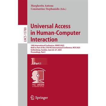 Universal Access in Human-Computer Interaction