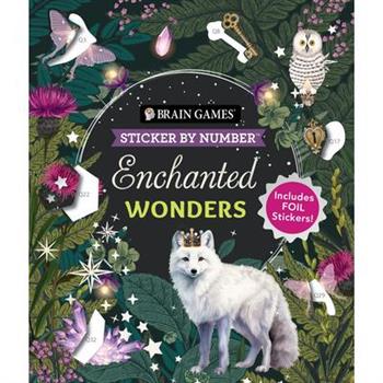 Brain Games - Sticker by Number: Enchanted Wonders (36 Images to Sticker)