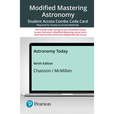 Modified Mastering Astronomy with Pearson Etext -- Combo Acces Card -- For Astronomy Today