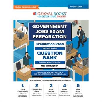 Oswaal Government Exams Question Bank Graduation Pass General English for 2024 Exam