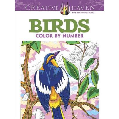 Birds Color by Number Coloring Book