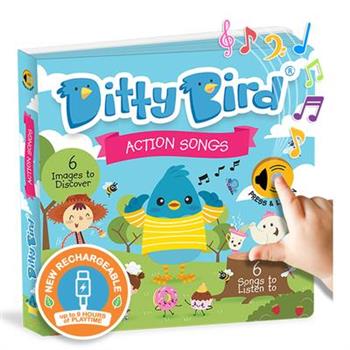 Ditty Bird Action Songs Interactive Sound Book for Toddlers 1- 3 Musical Books for 1 Year Old