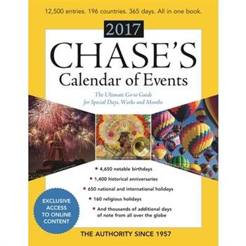 Chase's Calendar of Events 2017