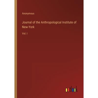 Journal of the Anthropological Institute of New-York
