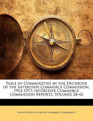 Table of Commodities in the Decisions of the Interstate Commerce Commission, 1912-1917