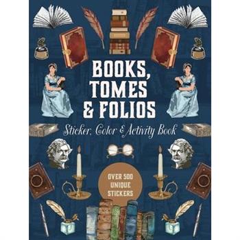 Books, Tomes & Folios Sticker, Color & Activity Book