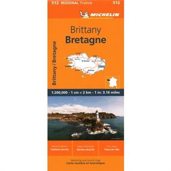 France: Brittany Map 512