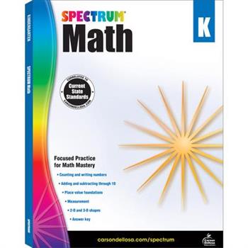Spectrum Math Workbook, Grade K