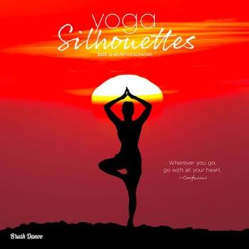 Yoga Silhouettes 2025 12 X 24 Inch Monthly Square Wall Calendar Plastic-Free Yoga Silhouettes 2025 12 X 24 Inch Monthly Square Wall Calendar Plastic-Free