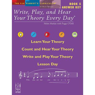 Write, Play, and Hear Your Theory Every Day, Answer Key, Book 5