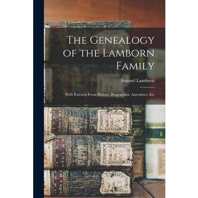 The Genealogy of the Lamborn Family