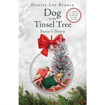 Dog at the Tinsel Tree