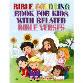 Bible coloring book for children with related scripture verses