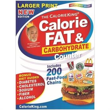 Calorieking Larger Print Calorie, Fat & Carbohydrate Counter