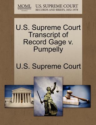 U.S. Supreme Court Transcript of Record Gage V. Pumpelly
