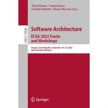 Software Architecture. Ecsa 2022 Tracks and Workshops