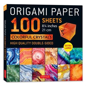 Origami Paper 100 Sheets Colorful Crystals 8 1/4 (21 CM)