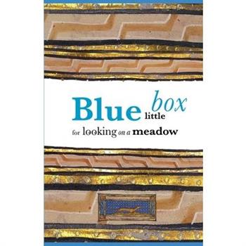 Blue little box for looking on a meadow