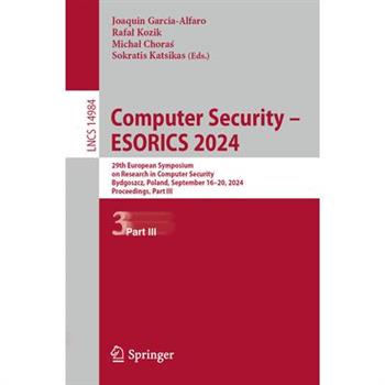 Computer Security - Esorics 2024