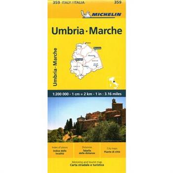 Italy: Umbria, Marche Map 359