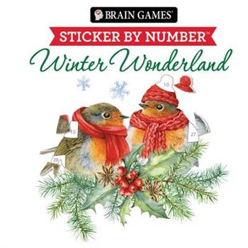 Brain Games - Sticker by Number: Winter Wonderland